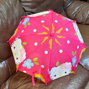 Hello Kitty Pink and Yellow Kids Umbrella